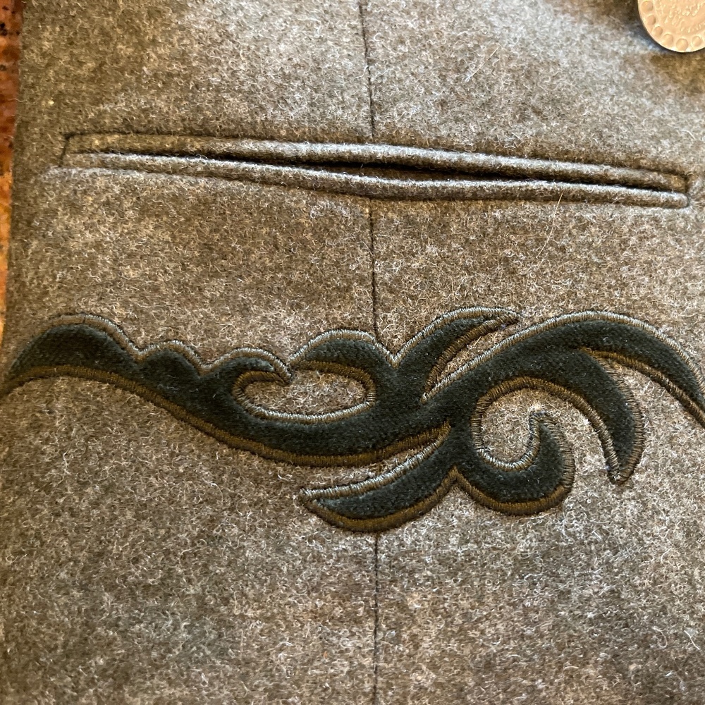 Vintage Erzherzog Johann Loden Green Wool Embroidered Blazer Size 38 (Small) - Picture 16 of 16